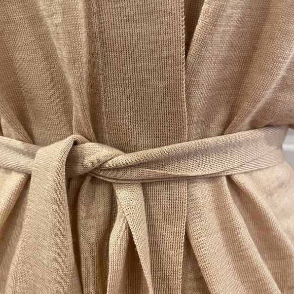 NWT J Crew black label tan nude wrap cardigan sweater S - Picture 7 of 7